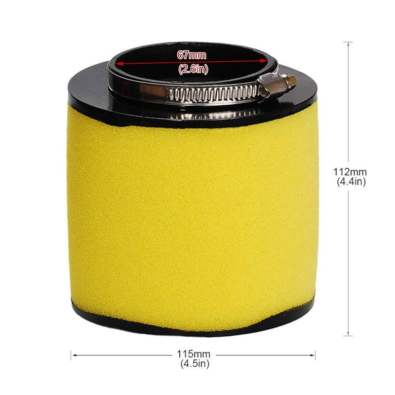 HIFROM ATV Air Filter Element Cleaner Replacement for Honda Replacement Foreman 400 450 TRX400FW TRX450S TRX450ES TRX450FE TRX450FM Replace 17254-HC5-900 (Pack of 2) - Image 4